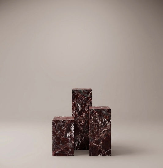 Aura Plinth — Rosso Levanto